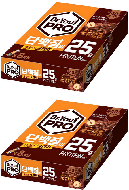 닥터유 프로 단백질바 3넛츠크런치, 560g, 2개