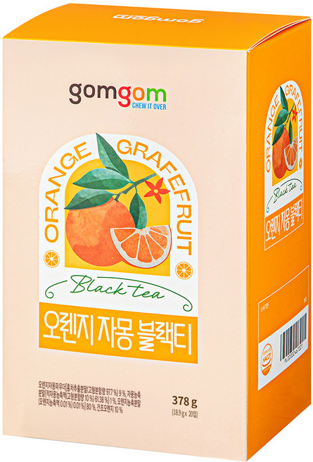 곰곰 오렌지 자몽 블랙티, 18.9g, 20개입, 1개