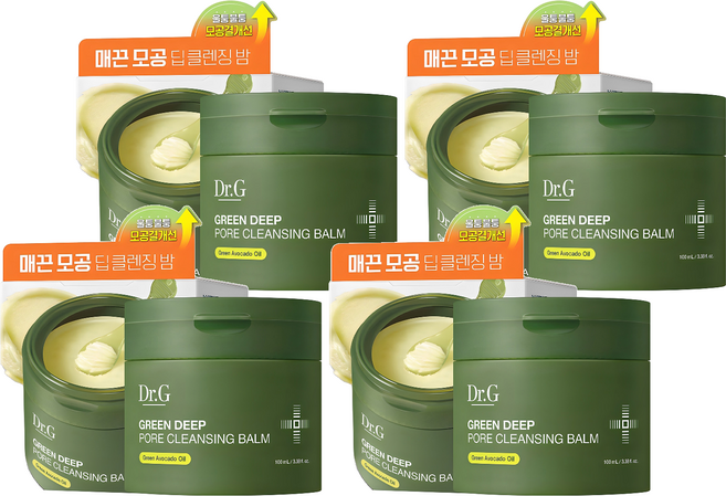 닥터지 그린 딥 포어 클렌징 밤, 100ml, 4개