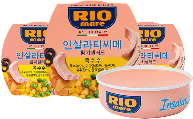 리오마레 인살라티씨메 참치 샐러드 옥수수, 160g, 3개