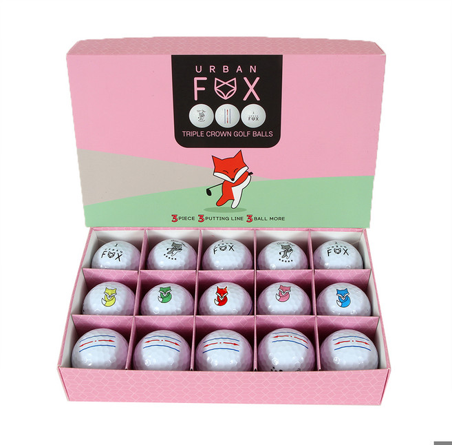 URBAN FOX 三線瞄準線聯名三層式高爾夫球 15顆入
