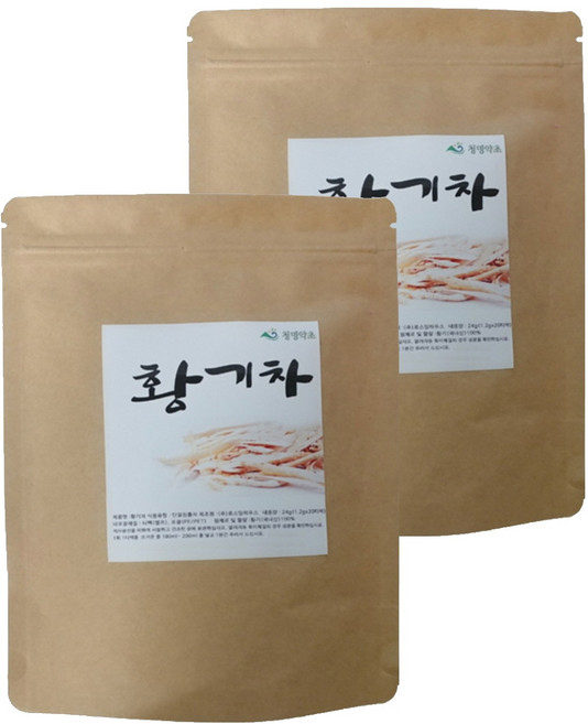 청명약초 황기차 티백 국내산, 1.2g, 20개입, 2개