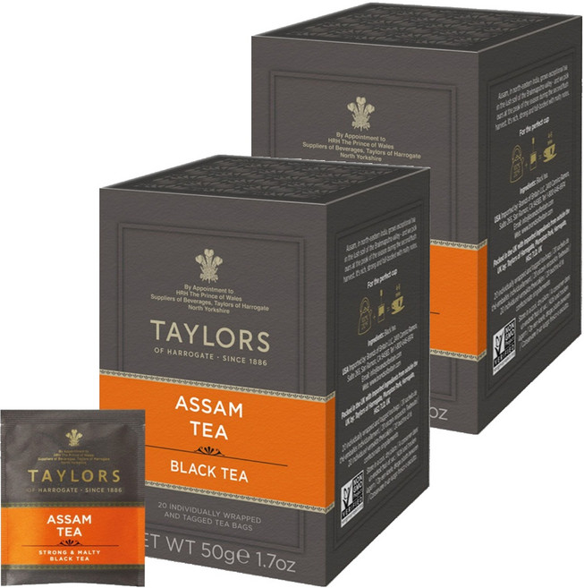 테일러스오브헤로게이트 아쌈 홍차, 2.5g, 20개입, 2개, 2.5g