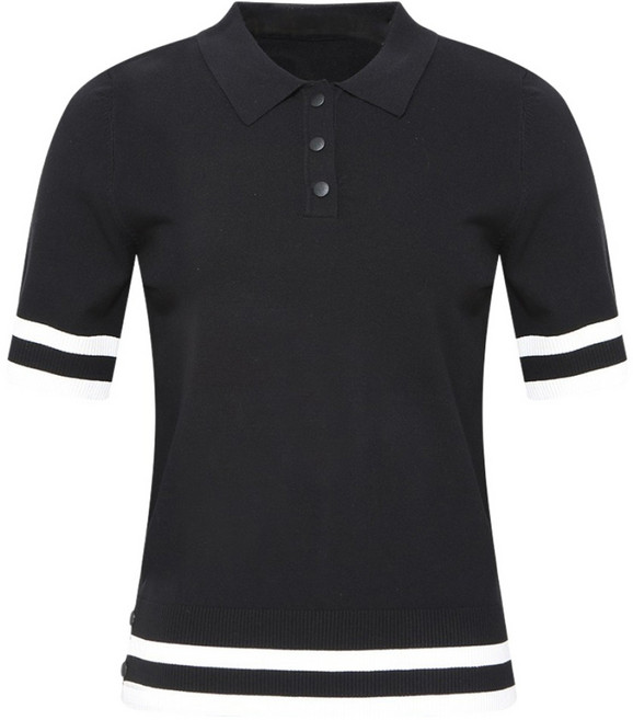 페라어스 여성 베이직 배색 아이스 니트 셔츠 ATM5JE5426