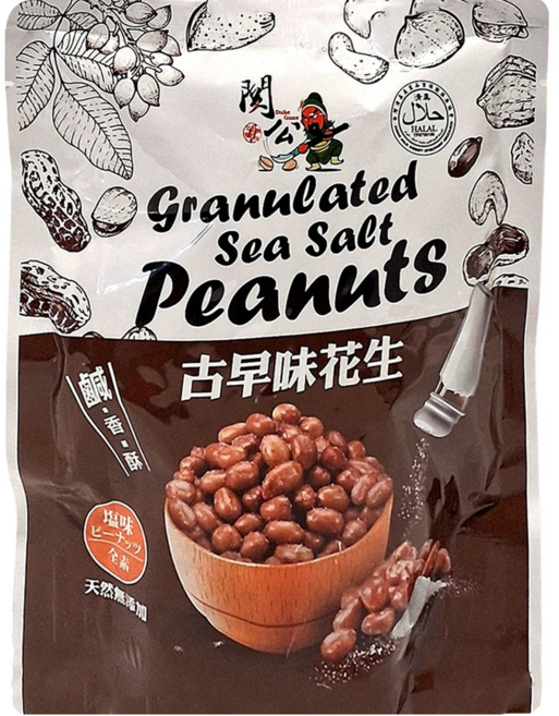 關公麻辣花生 古早味花生, 1個, 100g
