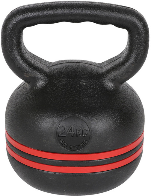 아리프 레드라인 케틀벨, 블랙 + 레드, 24kg, 1개