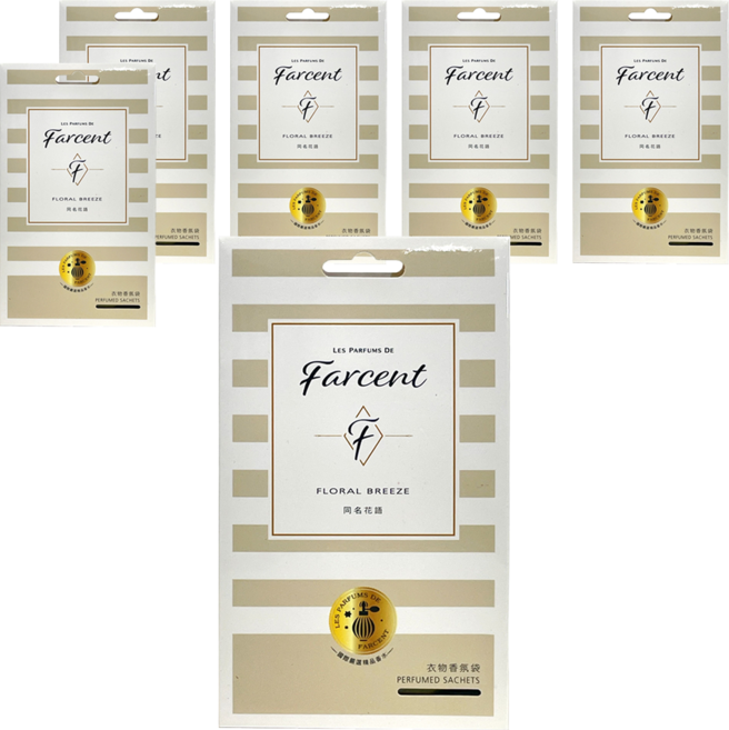 Farcent 花仙子 衣物香氛袋, 同名花語, 30g, 6盒