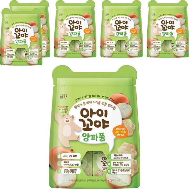 아이꼬야 감자퐁 과자, 30g, 6개, 양파 - 쿠팡