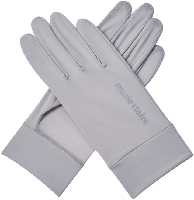 ONEDER 旺達棉品 美麗佳人冰絲防曬手套, 細網淺灰色