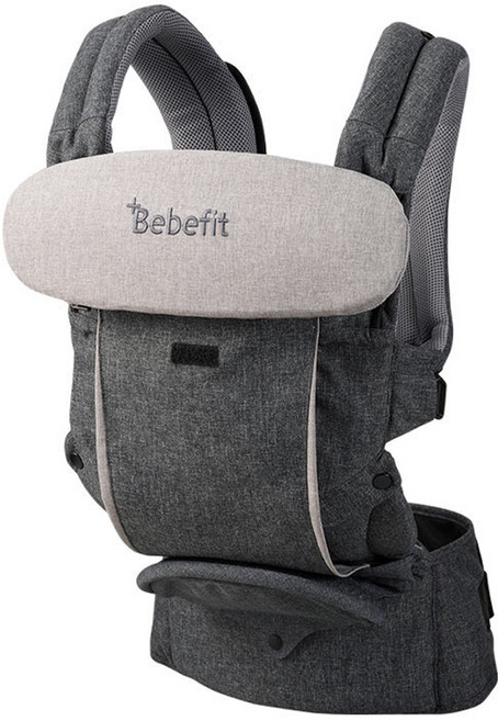 베베핏 시그니처7 힙시트 올인원 아기띠, 다크그레이