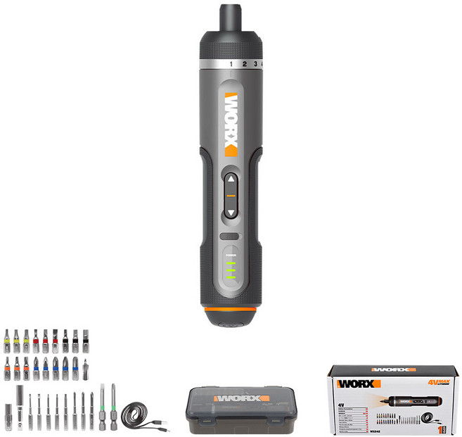 WORX 충전 스크류 드라이버 WX242, 1개