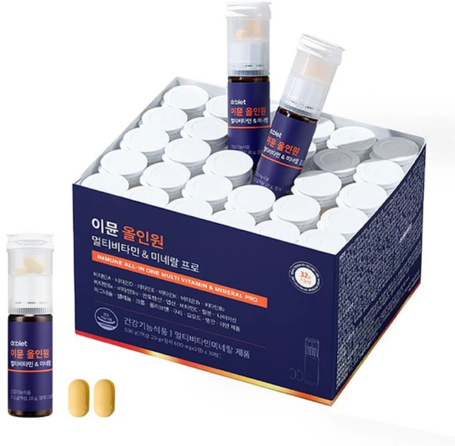 닥터블릿 정품 이뮨 올인원 멀티비타민앤미네랄 프로, 30회분, 1개 - 쿠팡