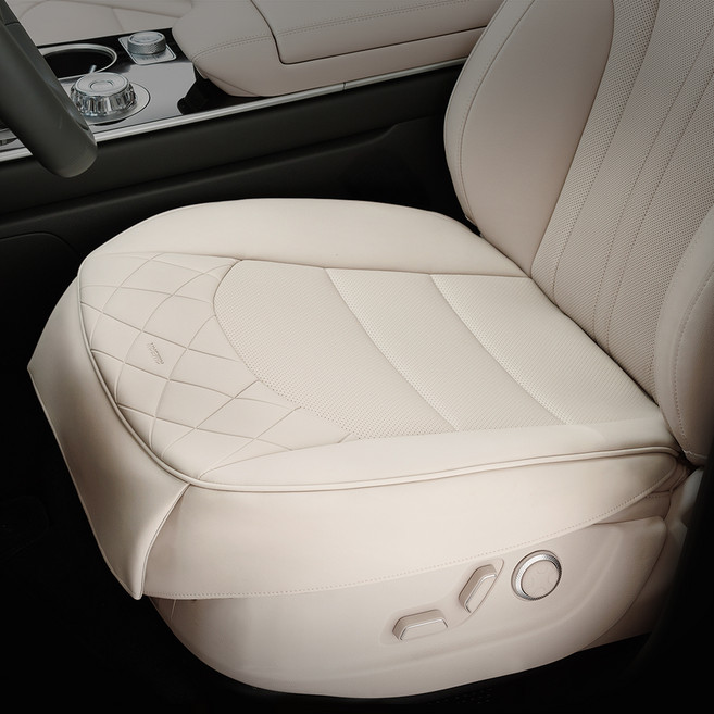 아임반 비슬림 1.2cm 얇은 차량용 방석 사이드클립, 바닐라베이지, 1개