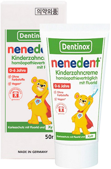 네네덴트 어린이불소치약 사과향, 50ml, 1개