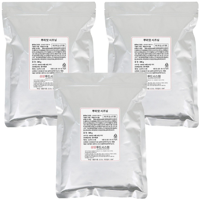 상상시즈닝 뿌리잇 시즈닝, 500g, 3개