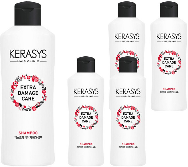 케라시스 엑스트라 데미지 케어 샴푸, 180ml, 5개