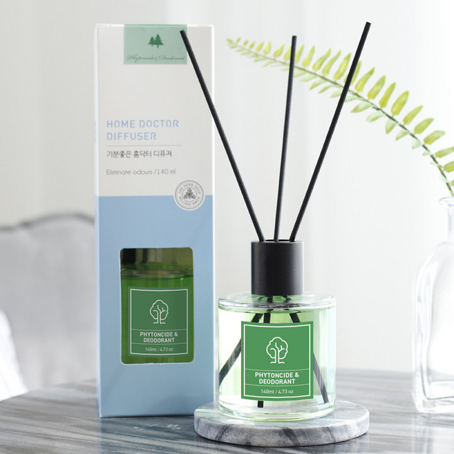 더허브샵 기분좋은 홈닥터 디퓨저, 피톤치드/유칼립투스향, 140ml, 1개