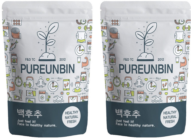 푸른빈 통 백후추, 600g, 2개