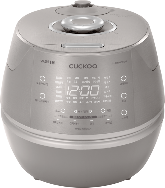 쿠쿠 IH 전기압력밥솥 10인용, CRP-CHB1060FSM, 그레이스실버