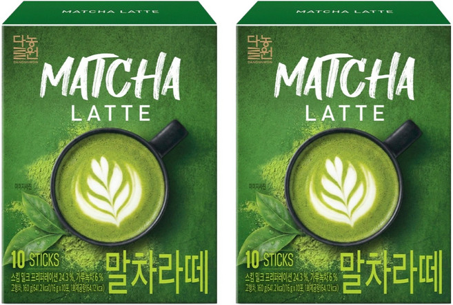 Danongwon 抹茶拿鐵, 16g, 2個, 10入