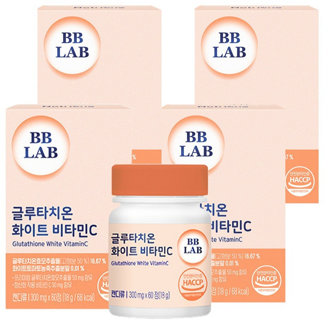 BB LAB 科研 穀胱甘肽維他命C複方錠, 60顆, 4罐