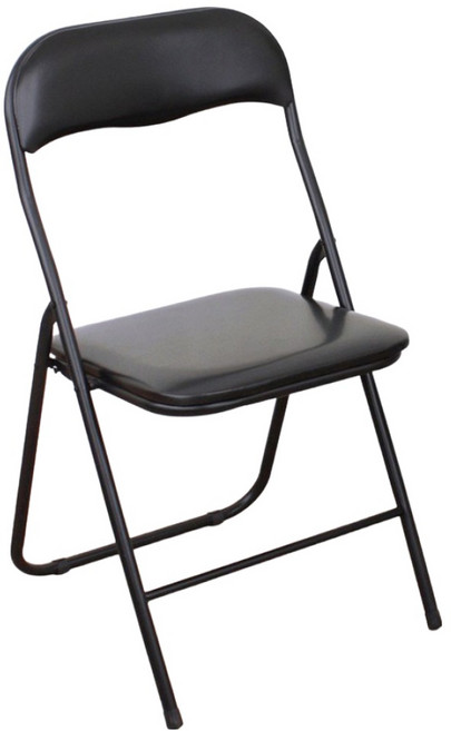 enjoylife 折合橋牌椅 D-1001-BK 780 x 450 x 480mm 110kg, 黑色, 1個