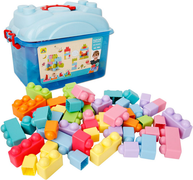 젠토이 베베블럭 케이스 51p, 블루, 1개