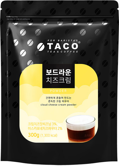 타코 보드라운 치즈 크림 파우더, 300g, 1개