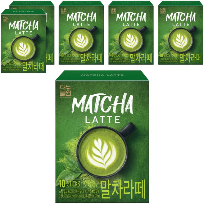 다농원 말차라떼, 6개, 10개입, 16g
