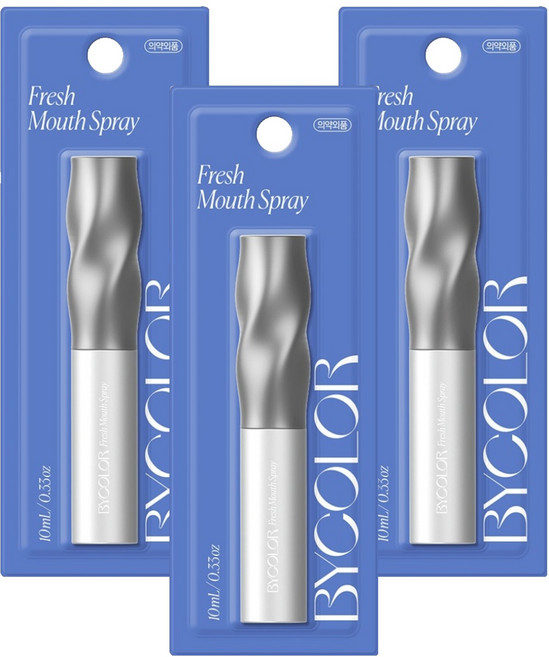 바이컬러 프레시 마우스 스프레이, 10ml, 3개