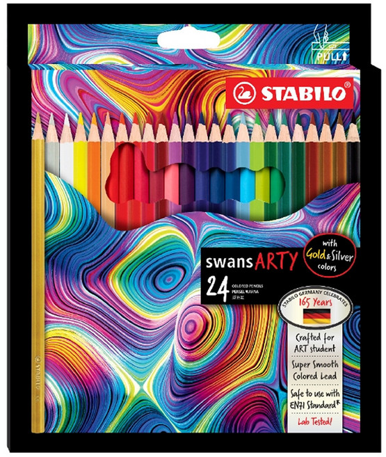 STABILO 思筆樂 ARTY油性色鉛筆 ST1520/24, 24色, 1盒
