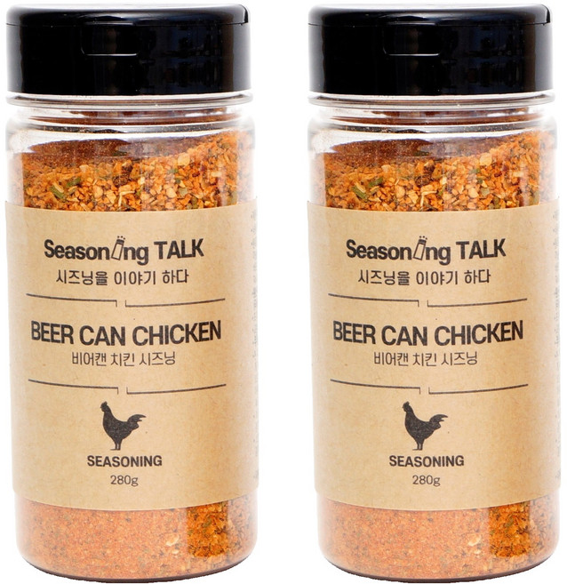 시즈닝톡 비어캔치킨 시즈닝, 2개, 280g