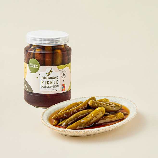 키친콤마 저당 청양고추장아찌, 380g, 1개