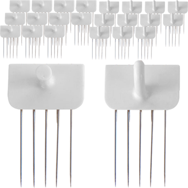 꼭꼬핀 벽지핀 일자형 3p + U자형 3p 세트, 화이트, 4세트