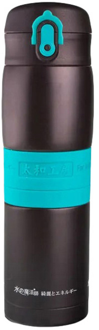 太和工房 SUS316 MEH系列 不鏽鋼保溫瓶 ST-MEH-F45, 黑綠色, 450ml, 1個