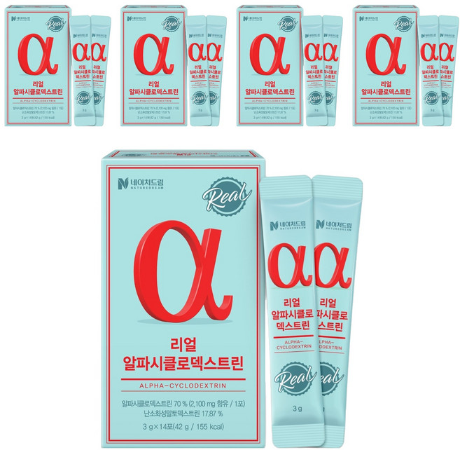 네이처드림 리얼 알파시클로덱스트린 14p, 42g, 5개
