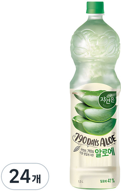 자연은 알로에 주스, 1.5L, 24개