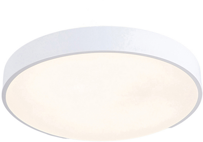 LED 遙控調光臥室吸頂燈 52W 北歐簡約白 V2896FC52N 50 x 5cm, 白色
