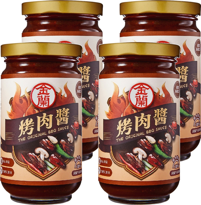 KIMLAN 金蘭 烤肉醬, 240g, 4罐