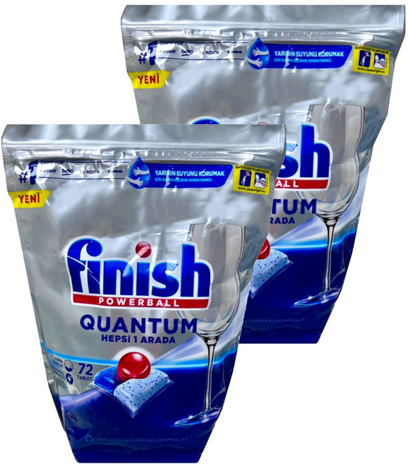 finish 洗碗錠 原味 72顆, 2袋