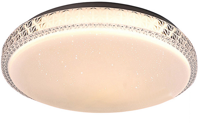 北歐星空LED36W遙控調光調色臥室吸頂燈 V3894C36 50 x 7cm, 白色