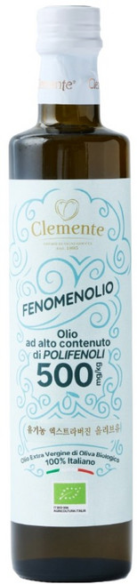 클레멘테 페노메놀리오 유기농 엑스트라버진 올리브유, 1개, 500ml