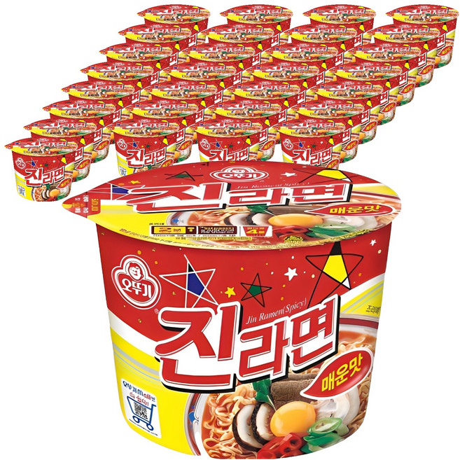 오뚜기 진라면 매운맛 컵 110g, 48개