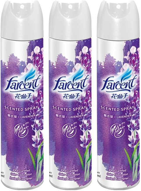 Farcent 花仙子 芳香噴霧, 320ml, 3瓶, 薰衣草