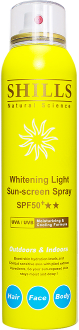 SHILLS 舒兒絲 很耐曬超清爽舒緩美白防曬冰鎮噴霧 SPF50+, 180ml, 1件