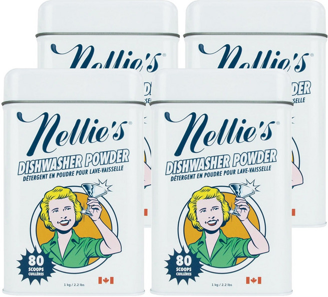 넬리 식기세척기 세제, 1kg, 4개