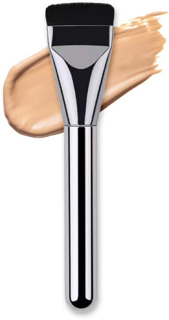 엘로브 메이크업 파운데이션 브러쉬, 1개, 실버