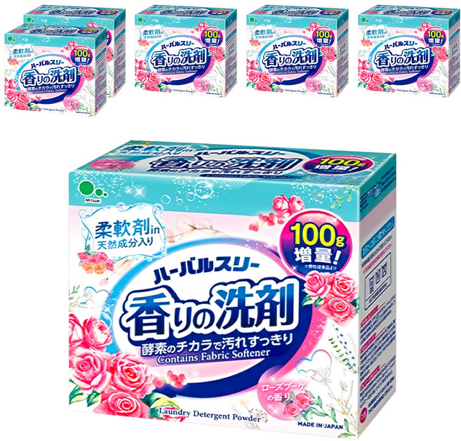 Mitsuei 酵素洗衣粉 玫瑰花香, 900g, 6盒