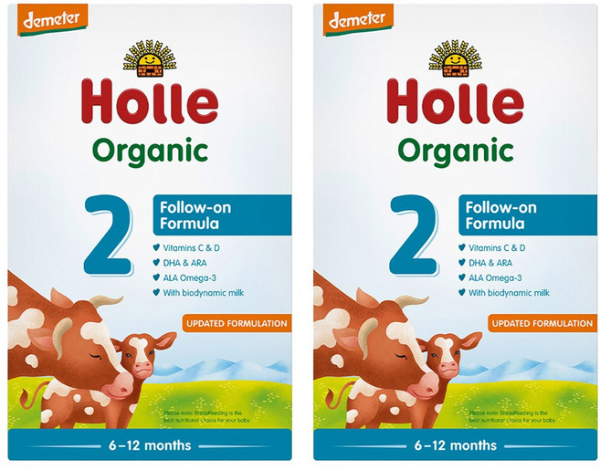 홀레 유기농 분유 2단계 6~12개월, 500g, 2개