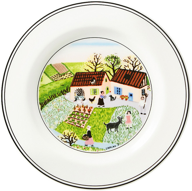 빌레로이앤보흐 디자인나이프 빵&버터접시, 농장, 1개